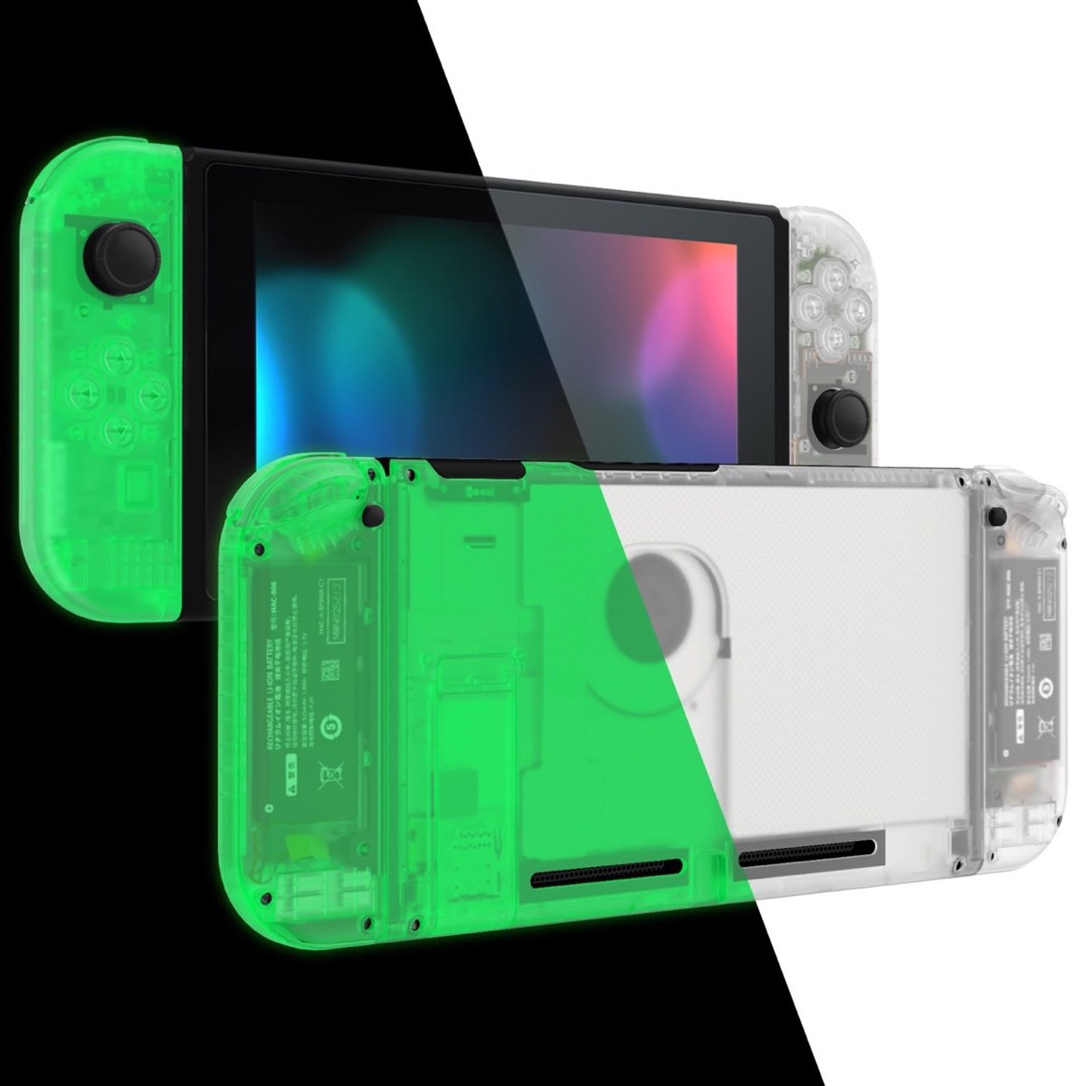 Console Shell Glow In Dark Green