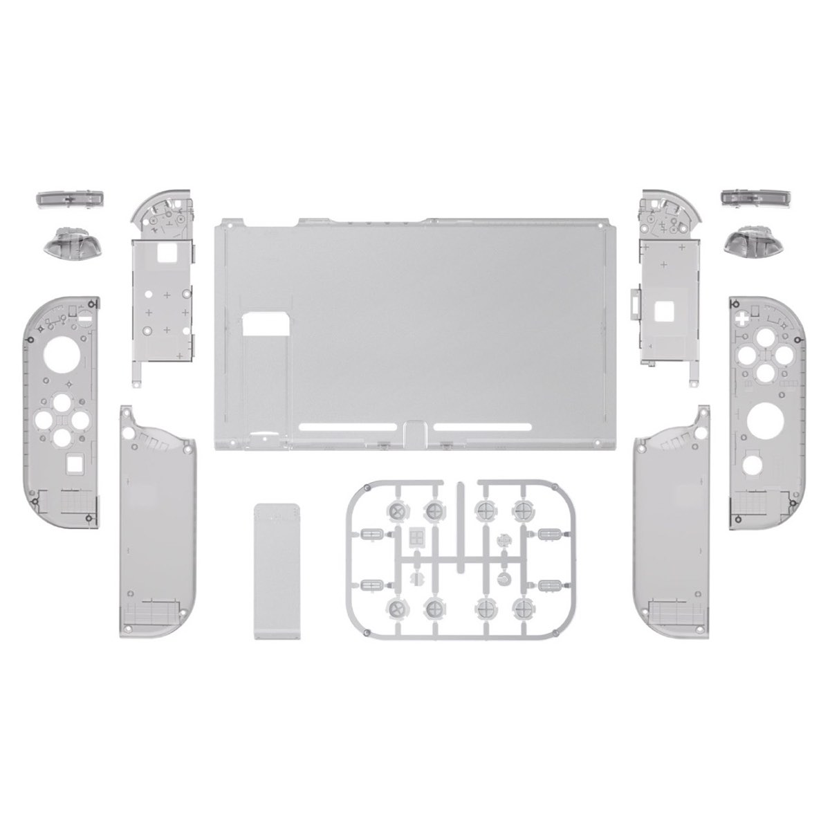 Console Shell Clear Black