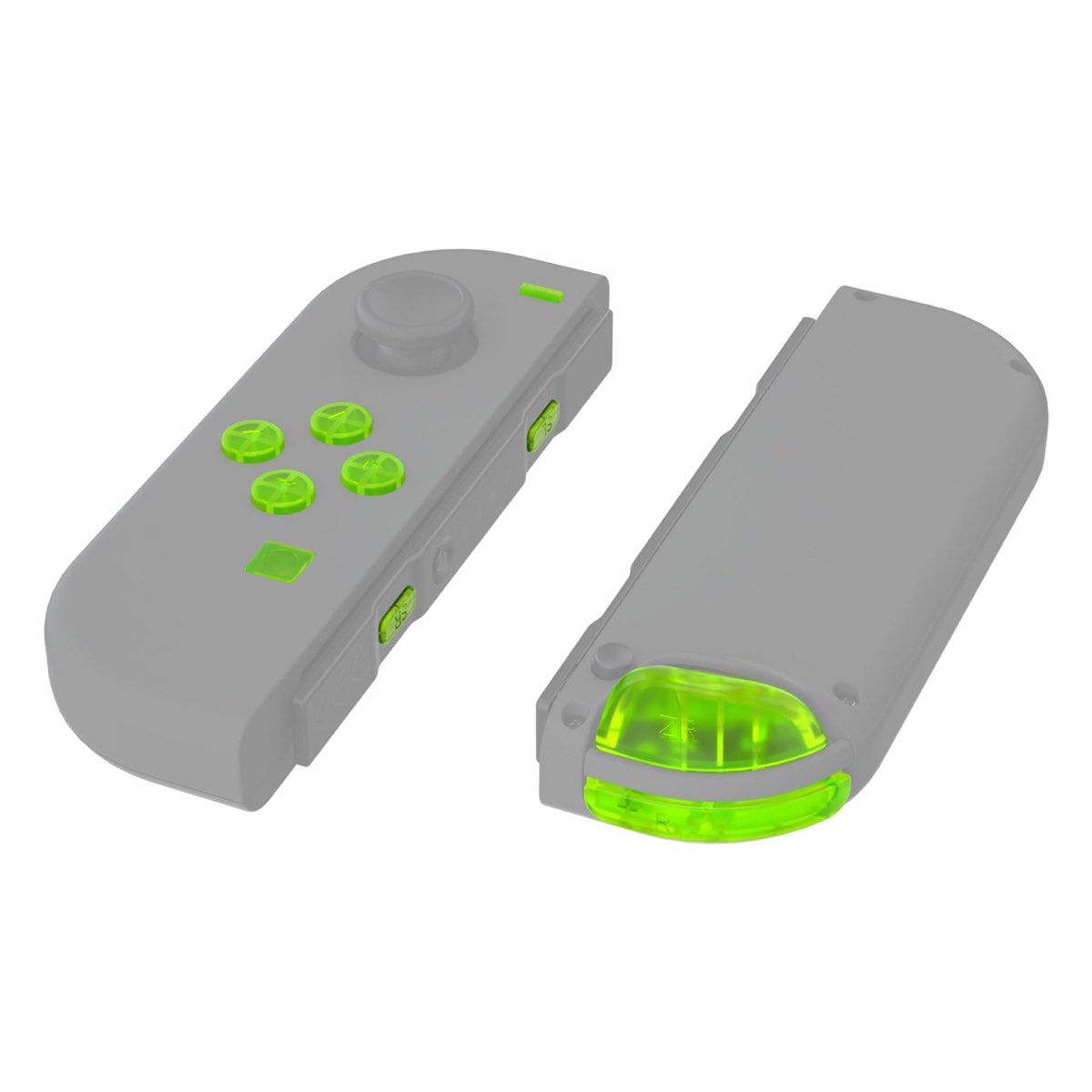 Joy-Con Buttons Clear Lime Green