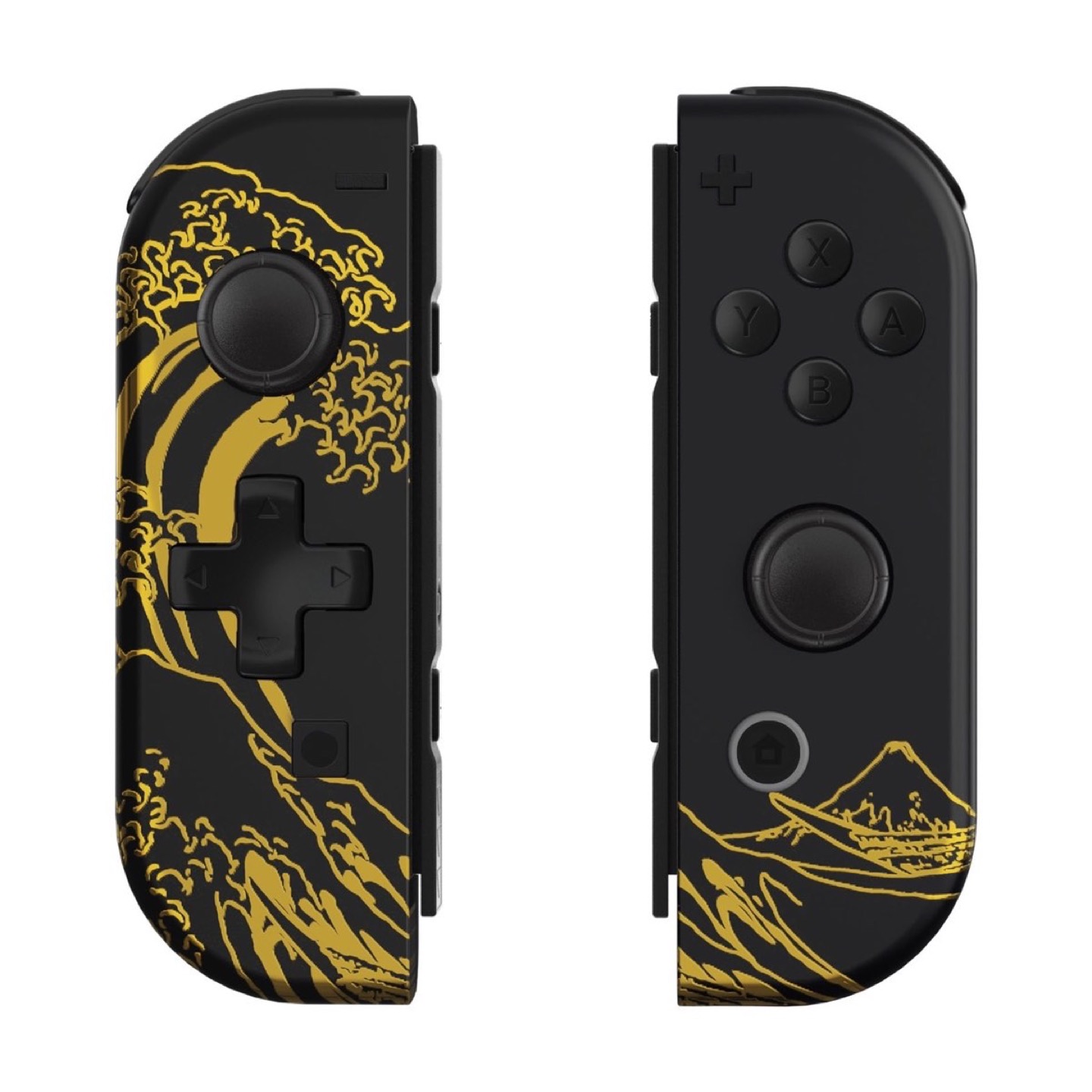Joy-Con D-Pad Shell The Great Golden Wave Off Kanagawa Black