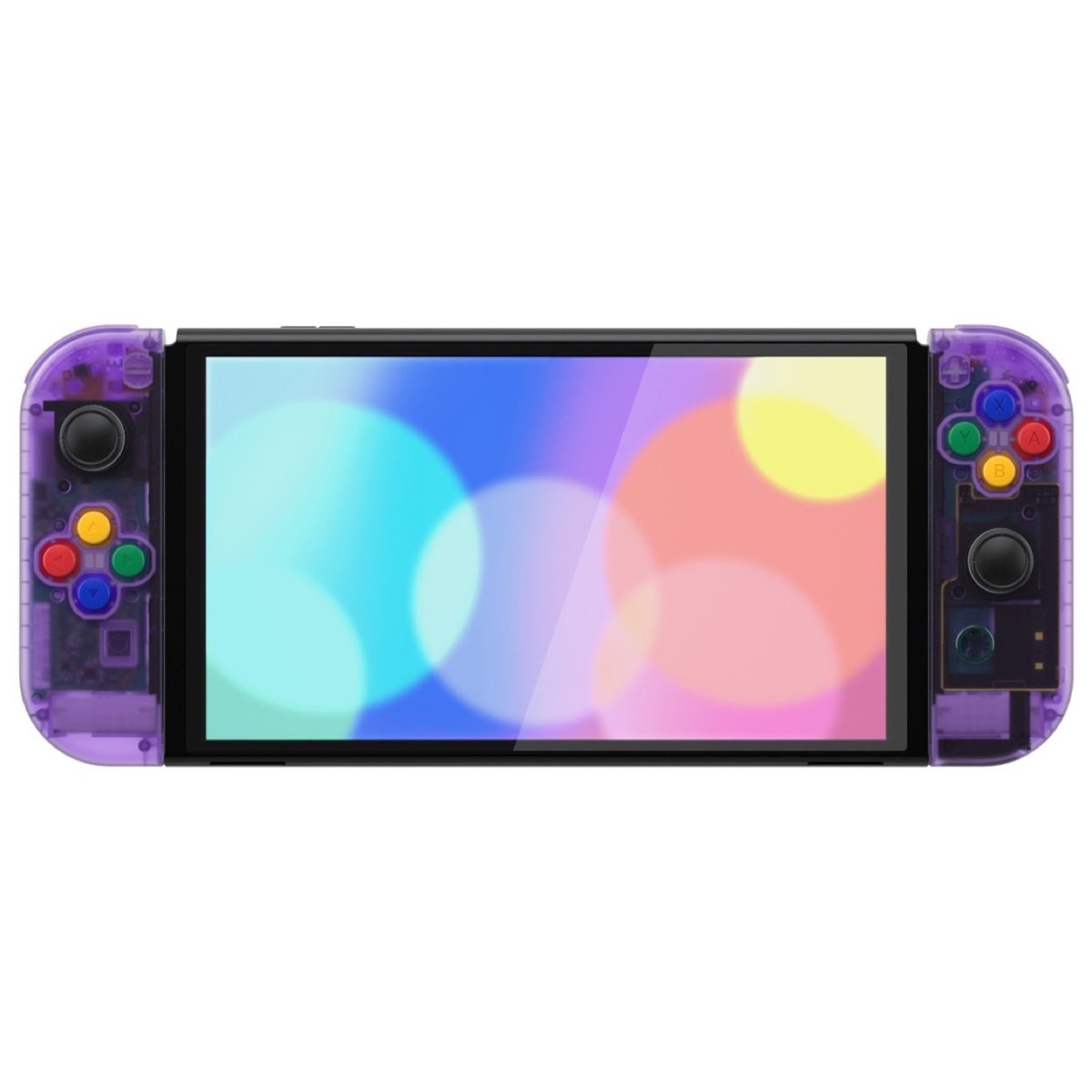 OLED Console Shell Clear Atomic Purple