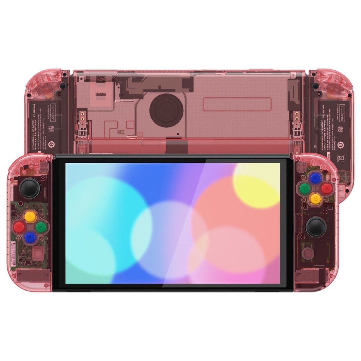 OLED Console Shell Crystal Cherry Pink
