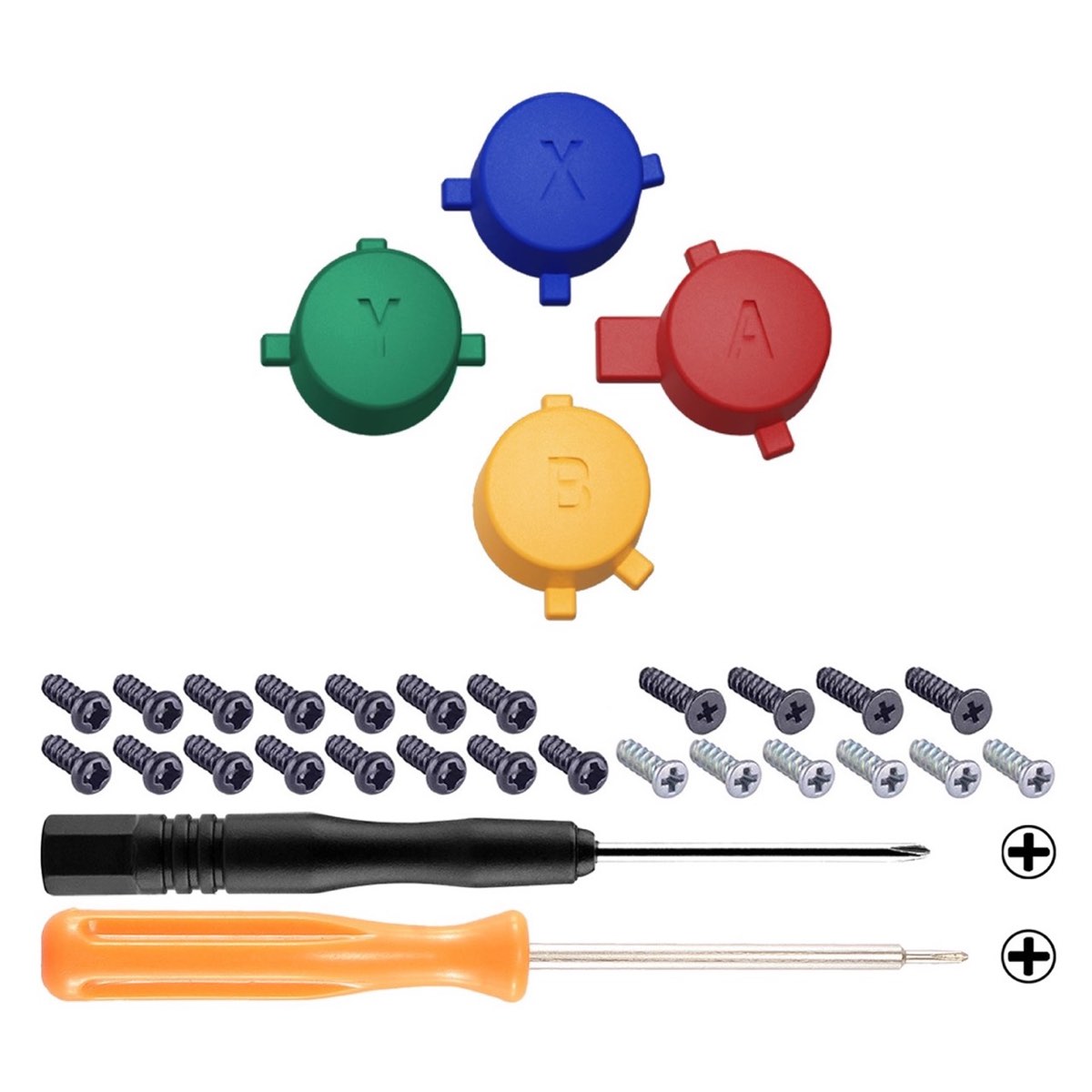 Pro Controller Buttons Nintendo Switch Pro Controller Diy Replacement Colorful Abxy Buttons Red Blue Green Yellow