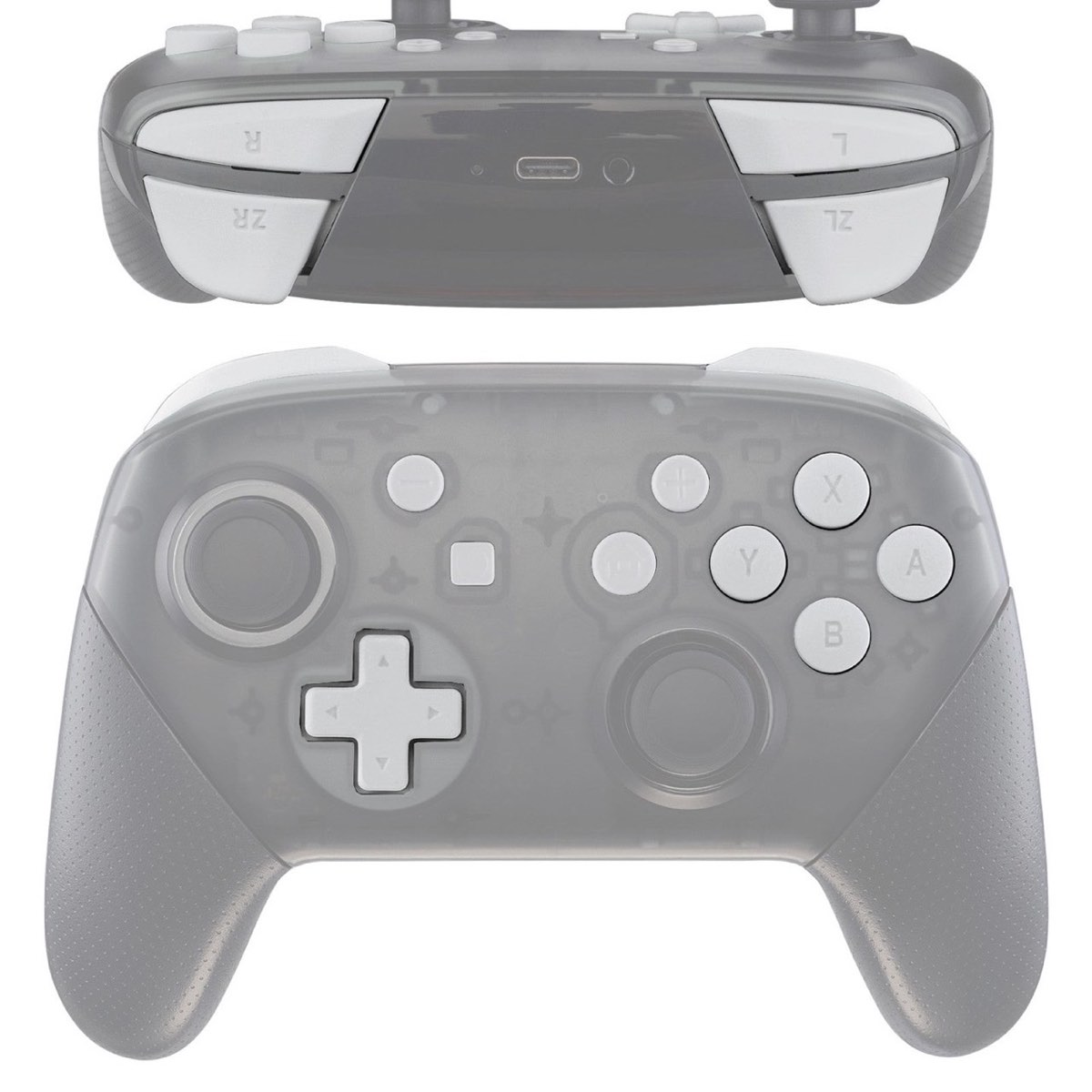 Pro Controller Buttons White
