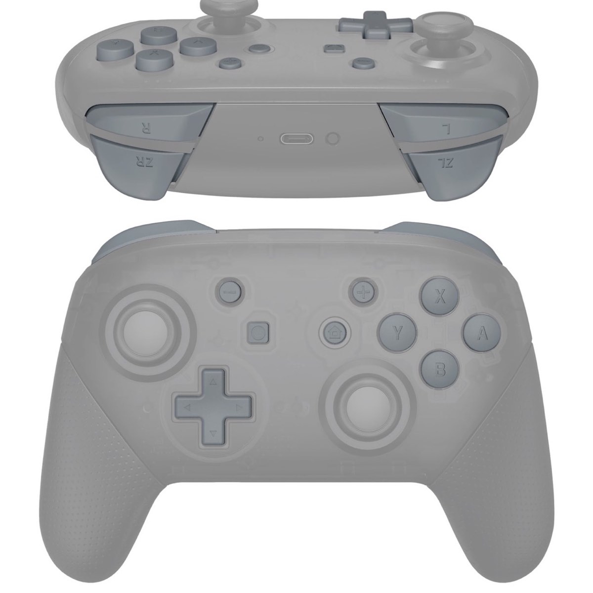 Pro Controller Buttons New Hope Gray