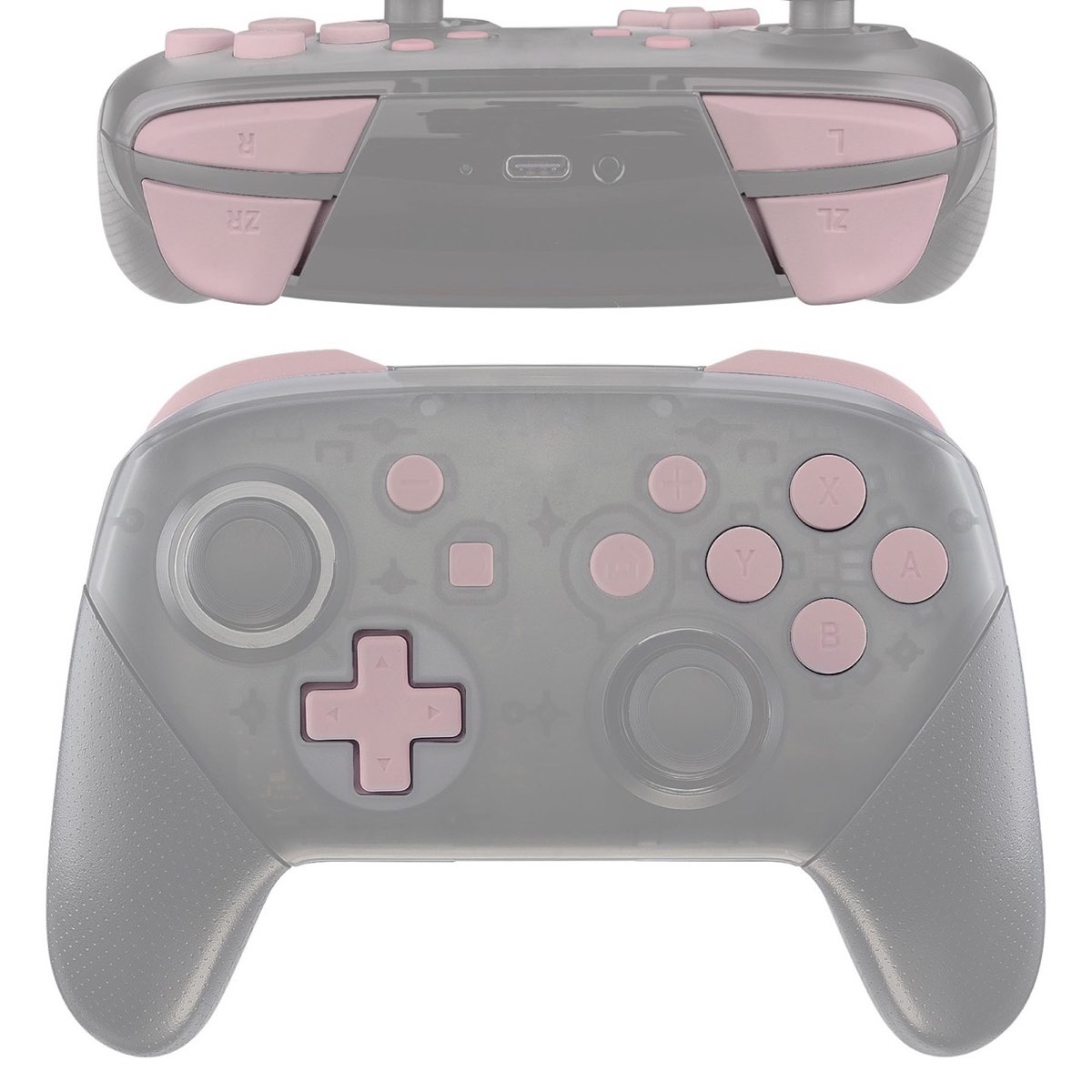 Pro Controller Buttons Cherry Blossoms Pink