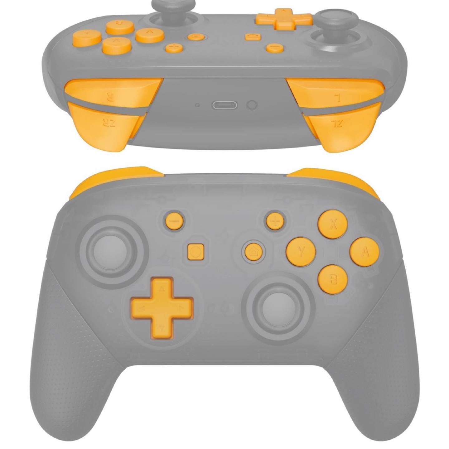Pro Controller Buttons Caution Yellow