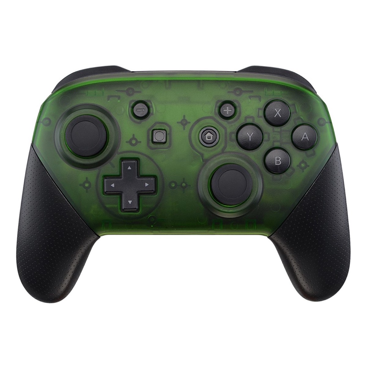 Pro Controller Faceplate & Backplate Transparent Clear Green