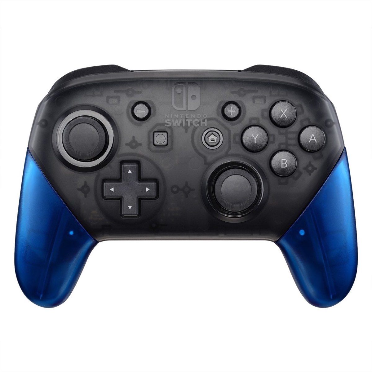 Pro Controller Handle Grips Transparent Clear Blue