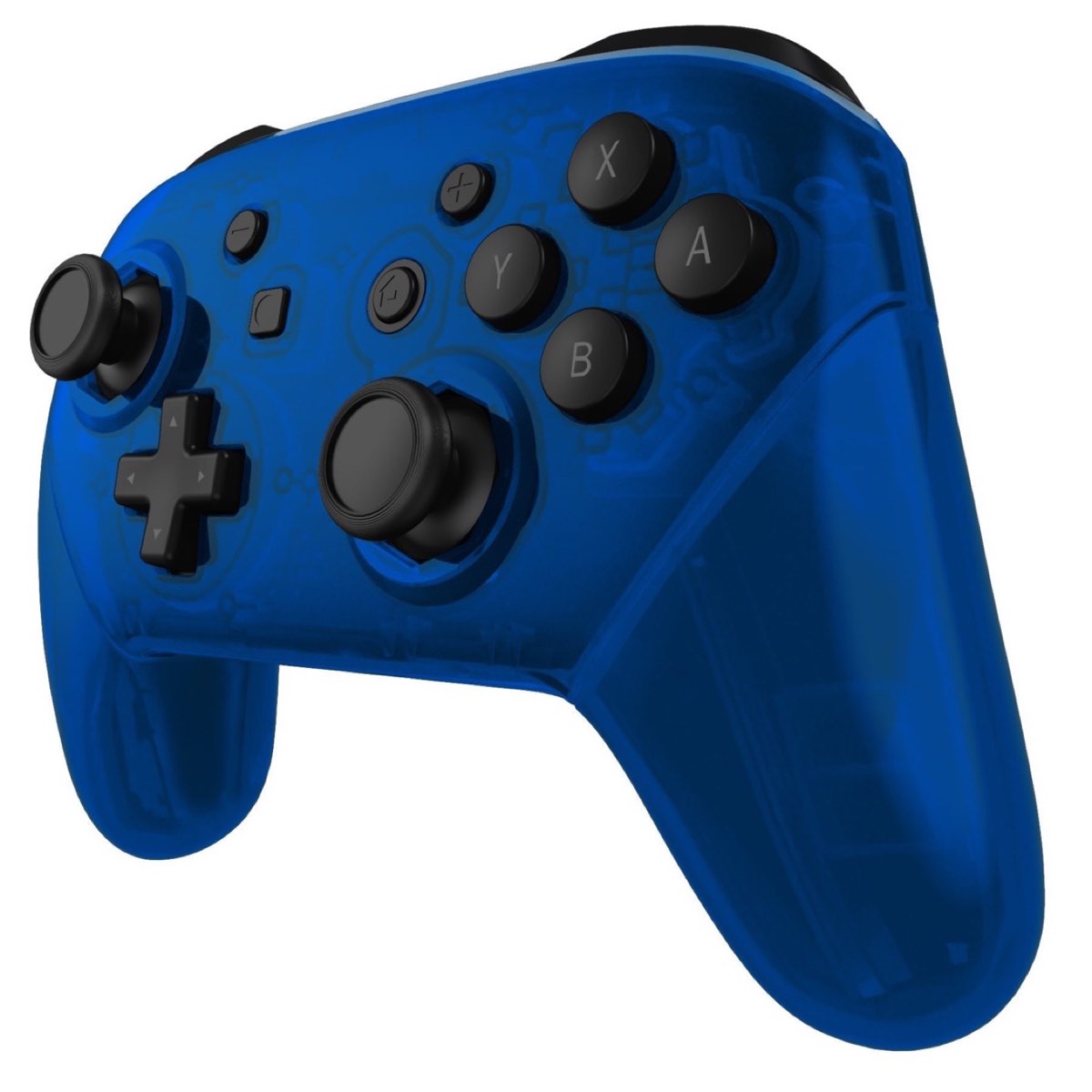 Pro Controller Octagonal Shell Clear Blue