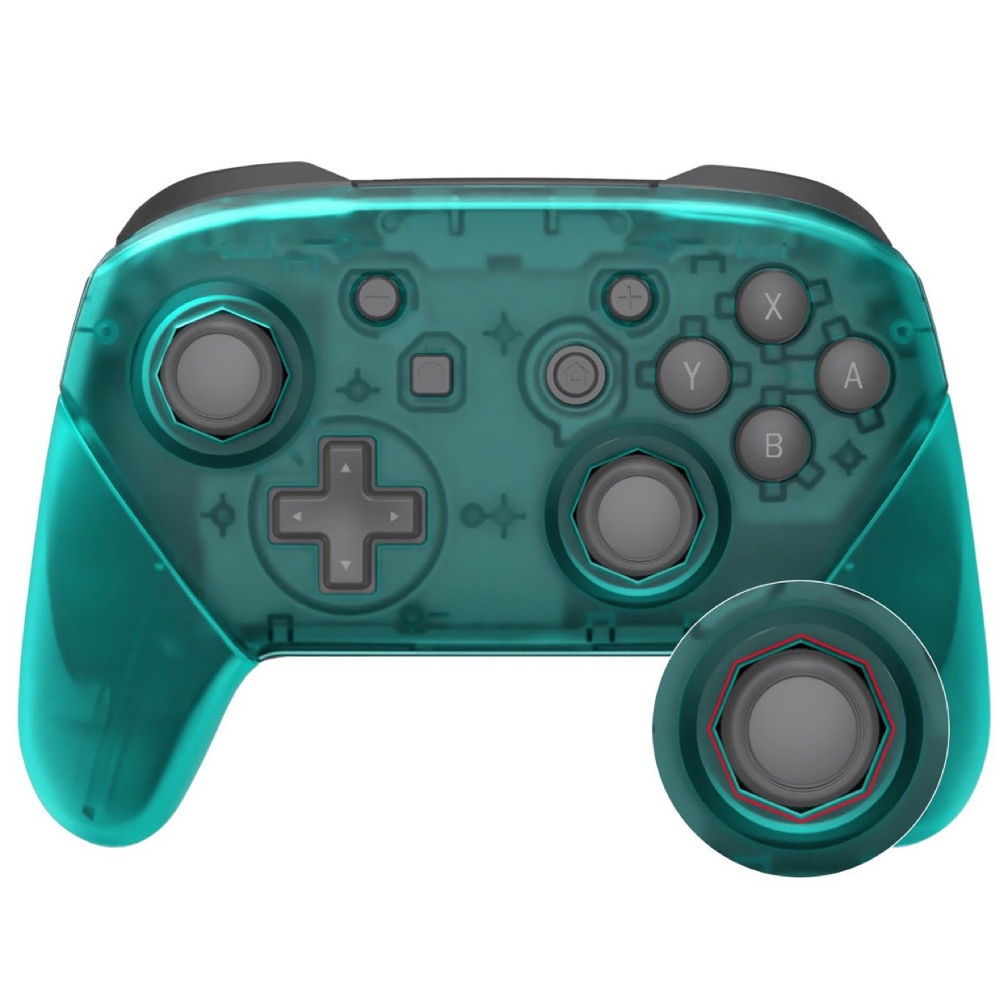 Pro Controller Octagonal Shell Emerald Green