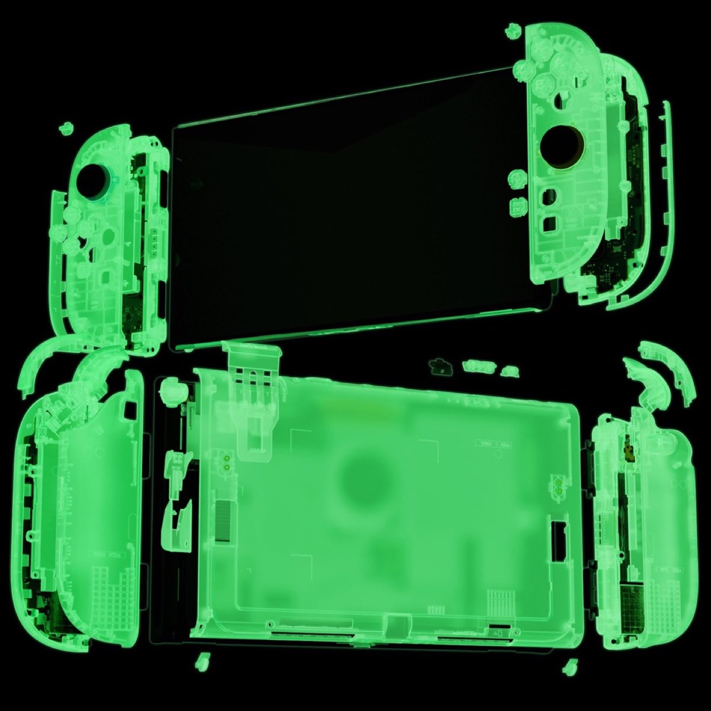 Console Deluxe Shell Glow in the Dark Green