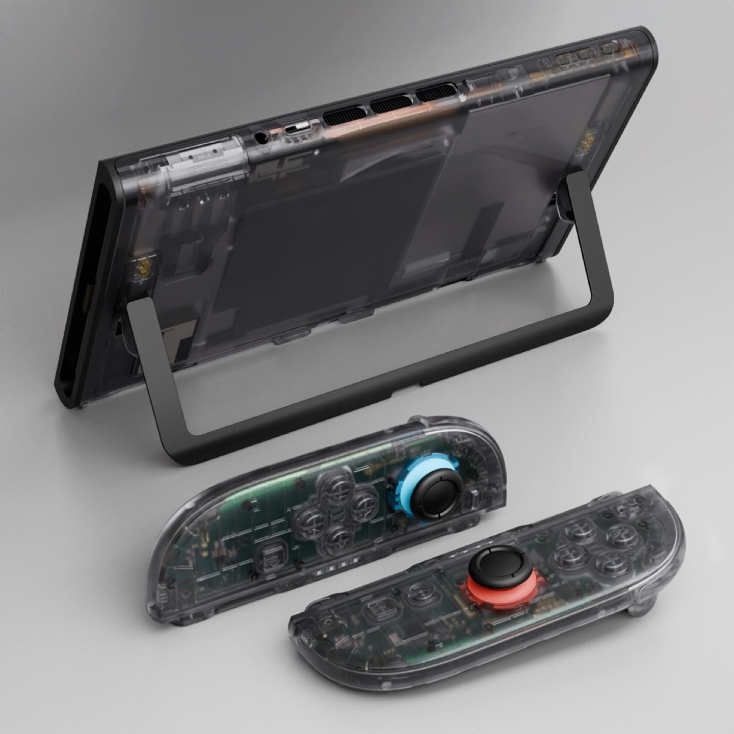 Console Deluxe Shell Clear Slate Black