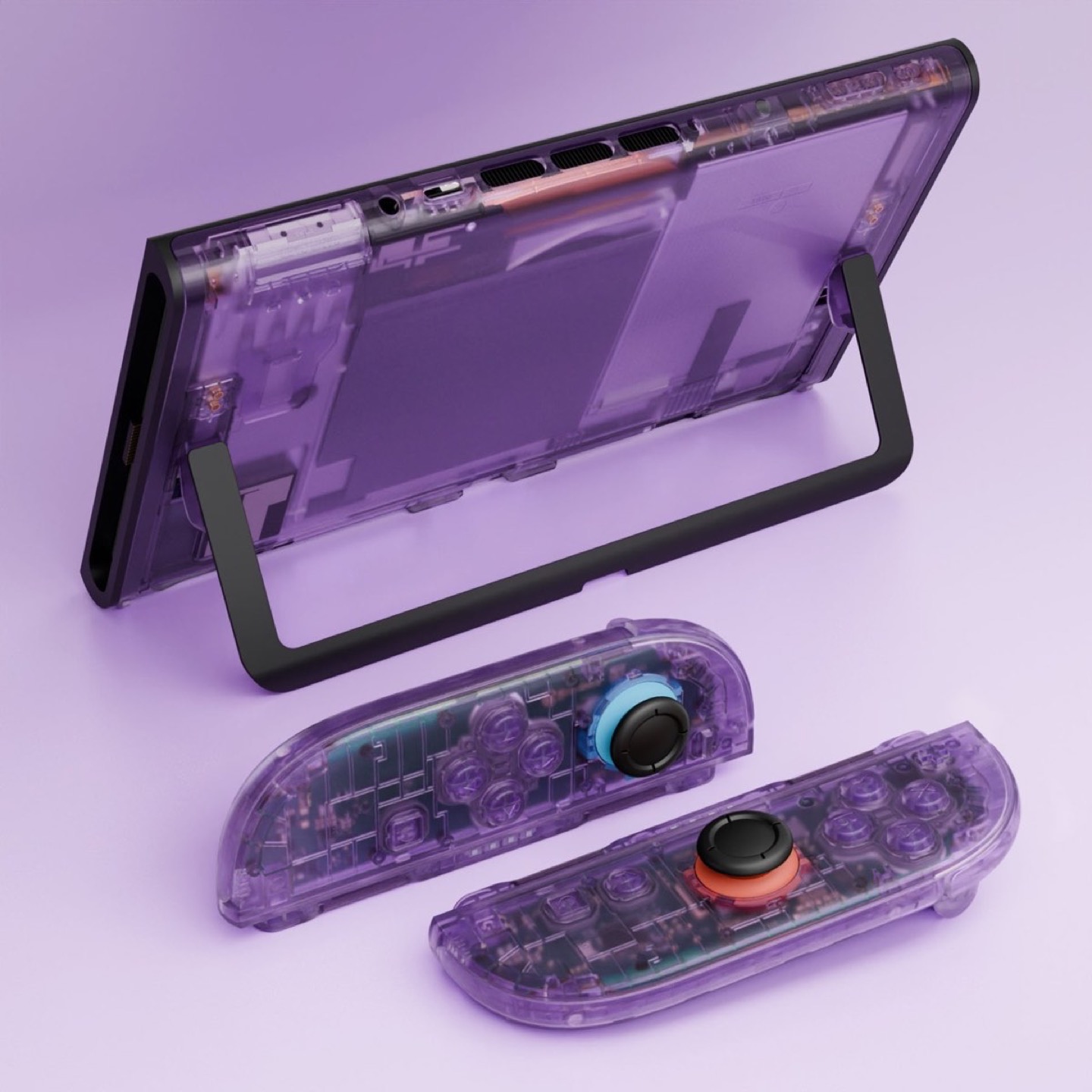 Console Deluxe Shell Clear Atomic Purple