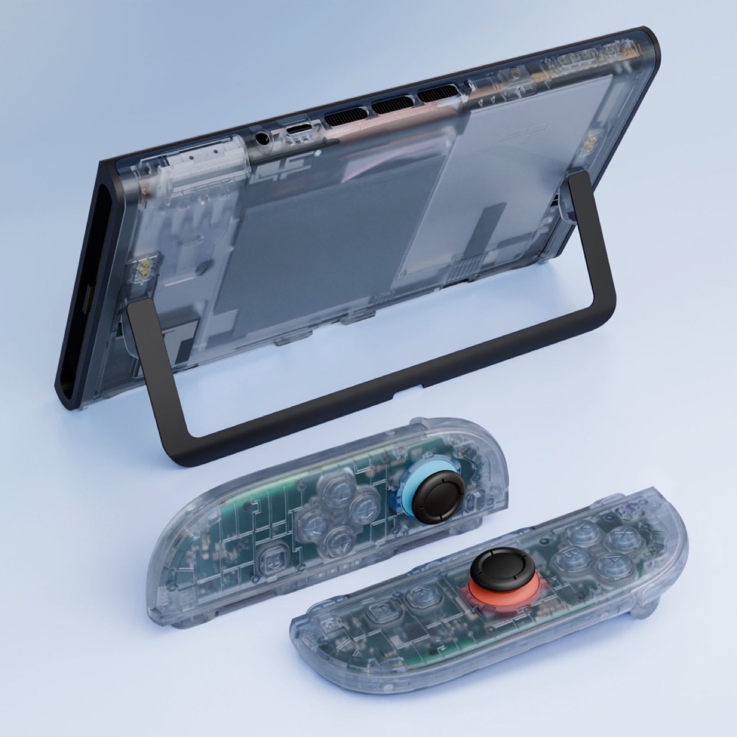 Shell Nintendo Switch 2 Clear Glacier Blue