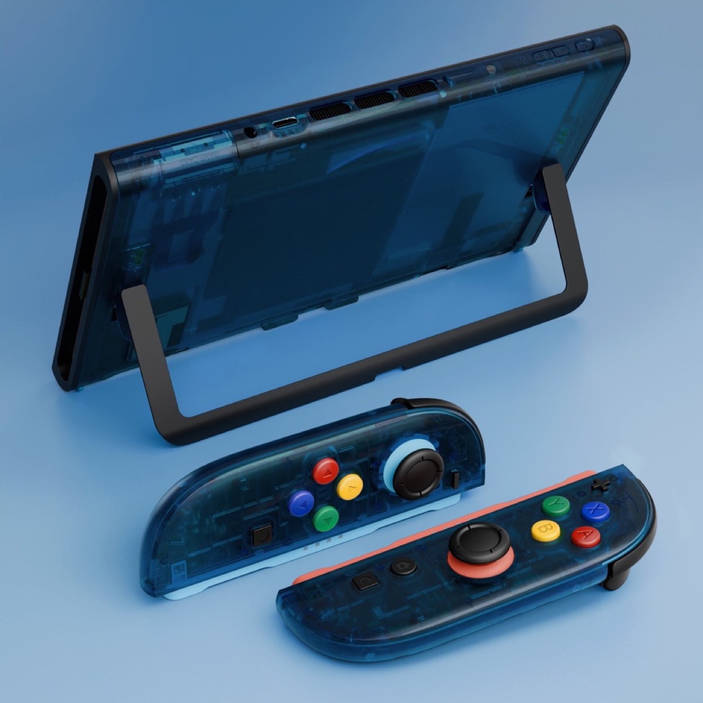 Console Essence Shell Clear Blue