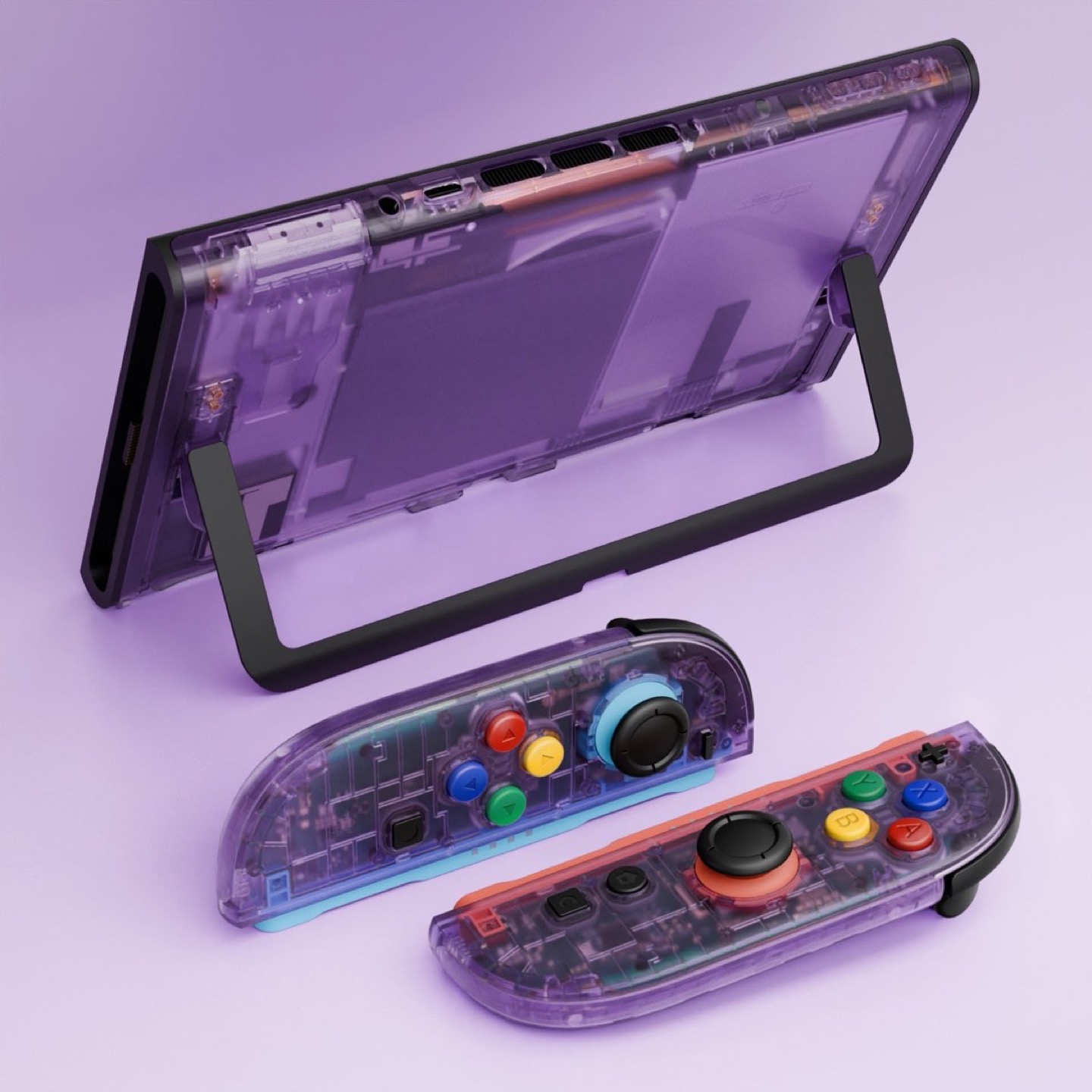 Console Essence Shell Clear Atomic Purple