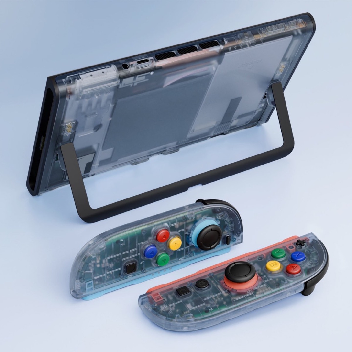 Console Essence Shell Clear Glacier Blue
