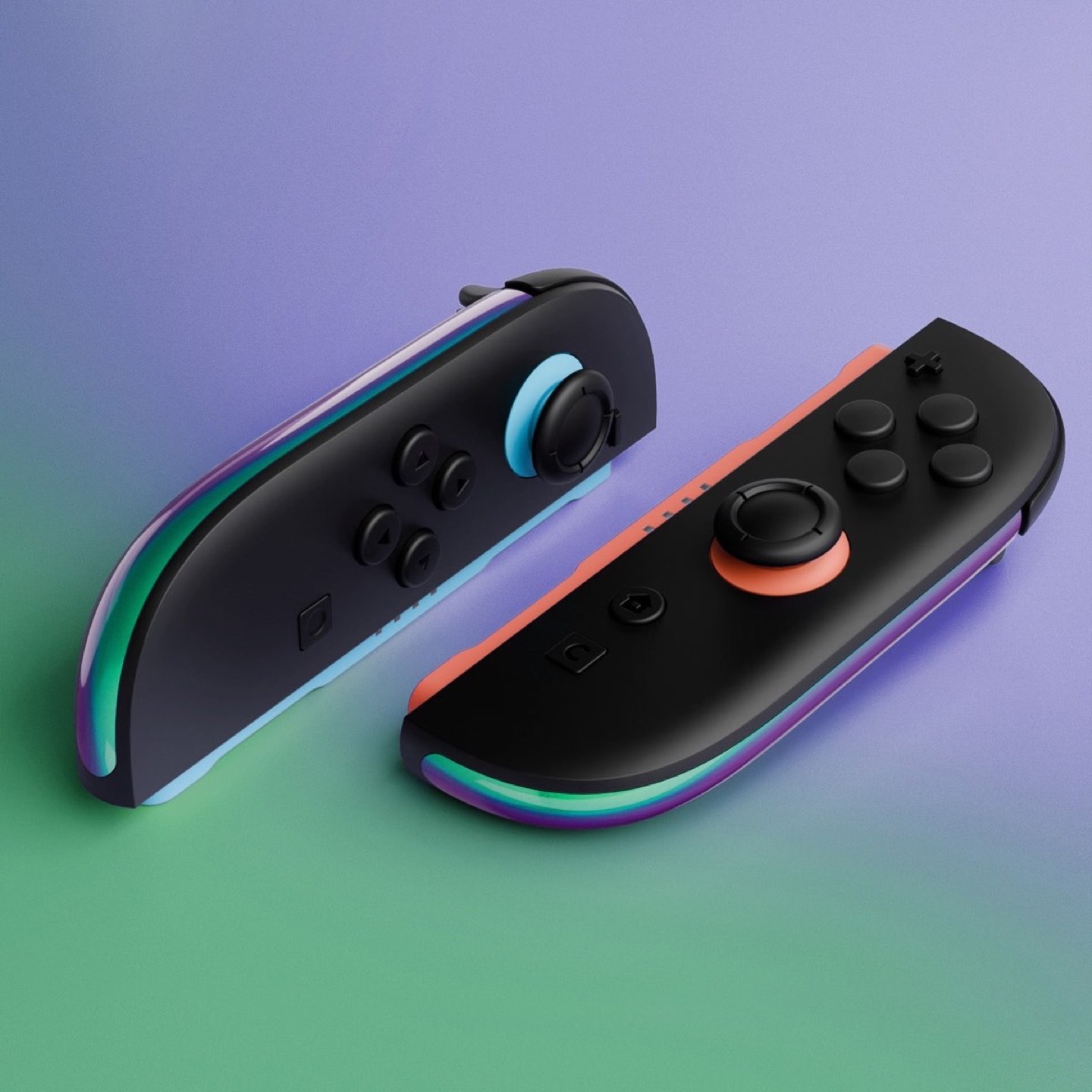 Joy-Con 2 Decorative Strip Chameleon Green Purple