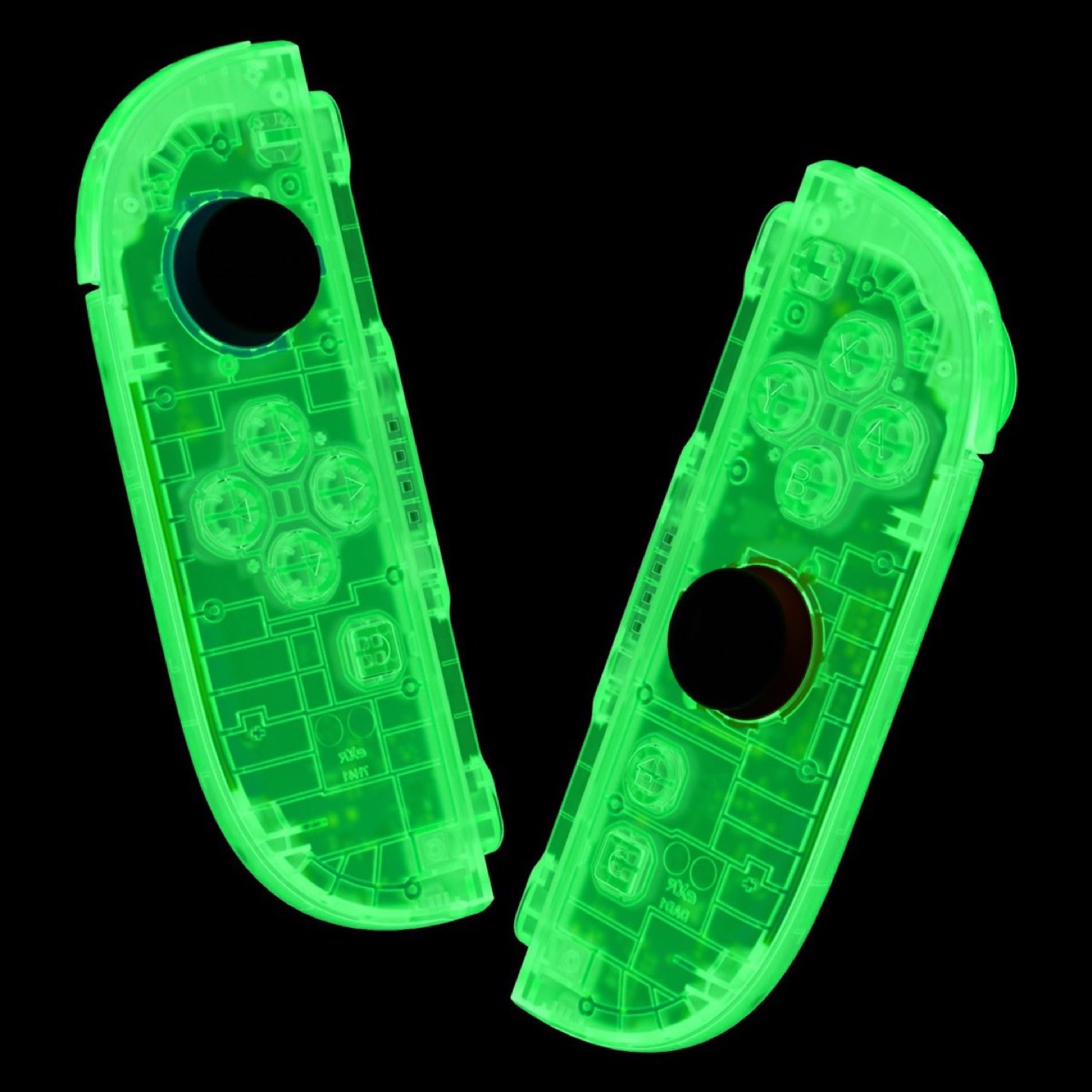Joy-Con 2 Deluxe Shell Glow in the Dark Green