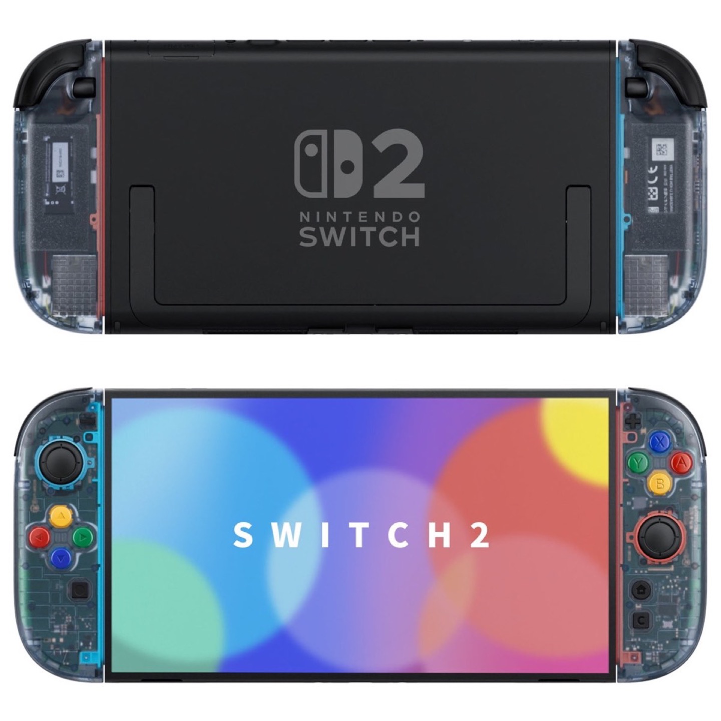 Joy-Con 2 Essence Shell Clear Glacier Blue