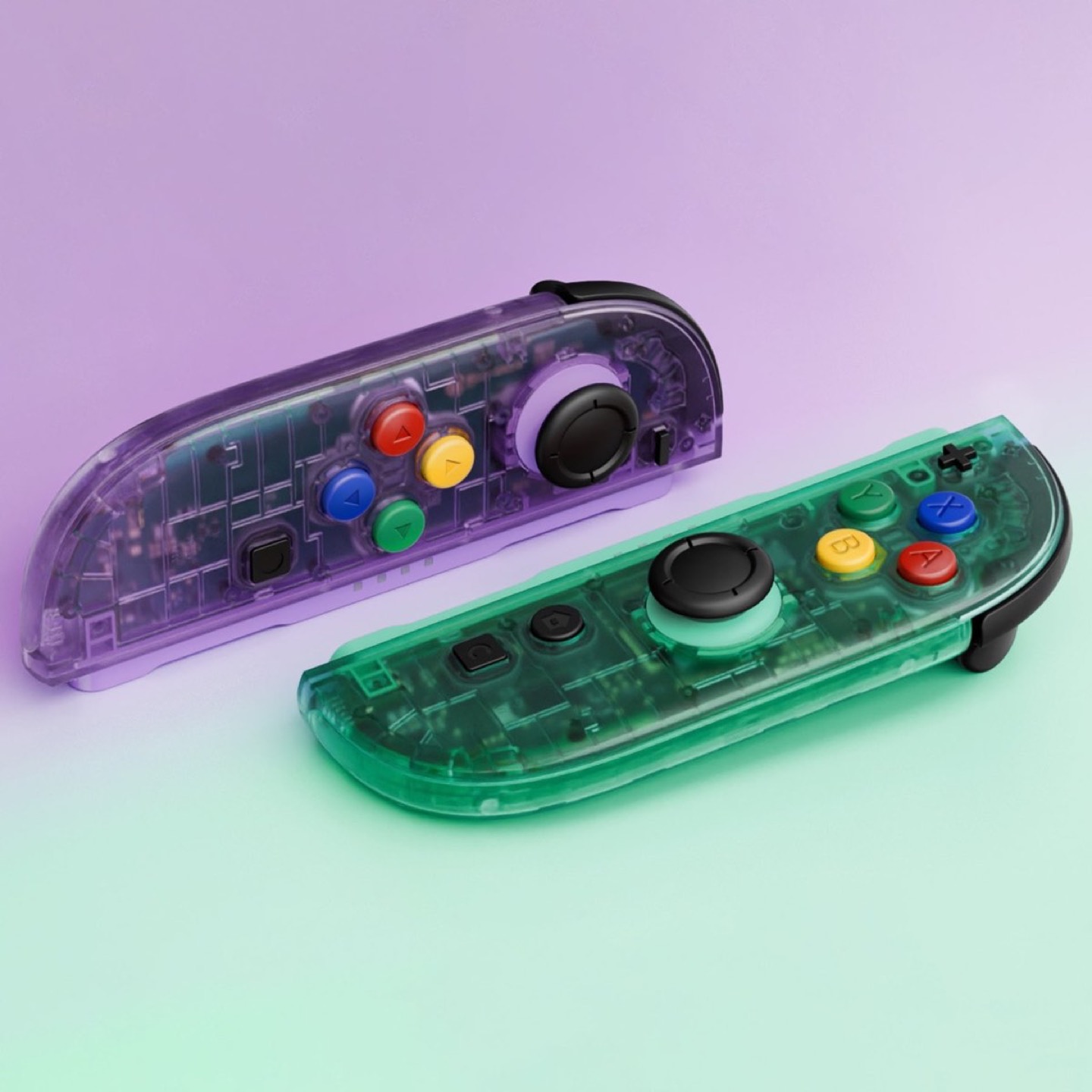 Joy-Con 2 Essence Shell Clear Purple Green