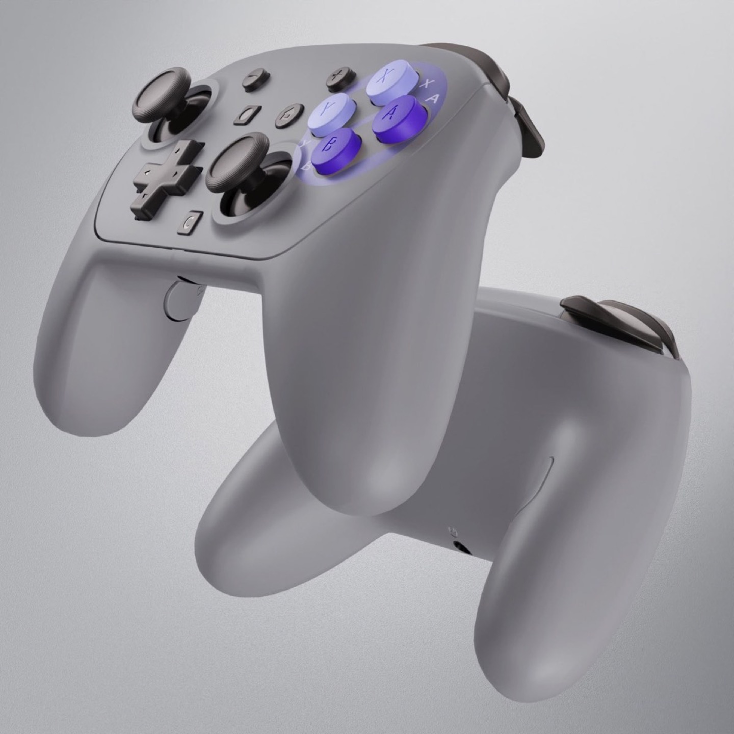 Switch 2 Pro Controller Shell Classic SNES Style