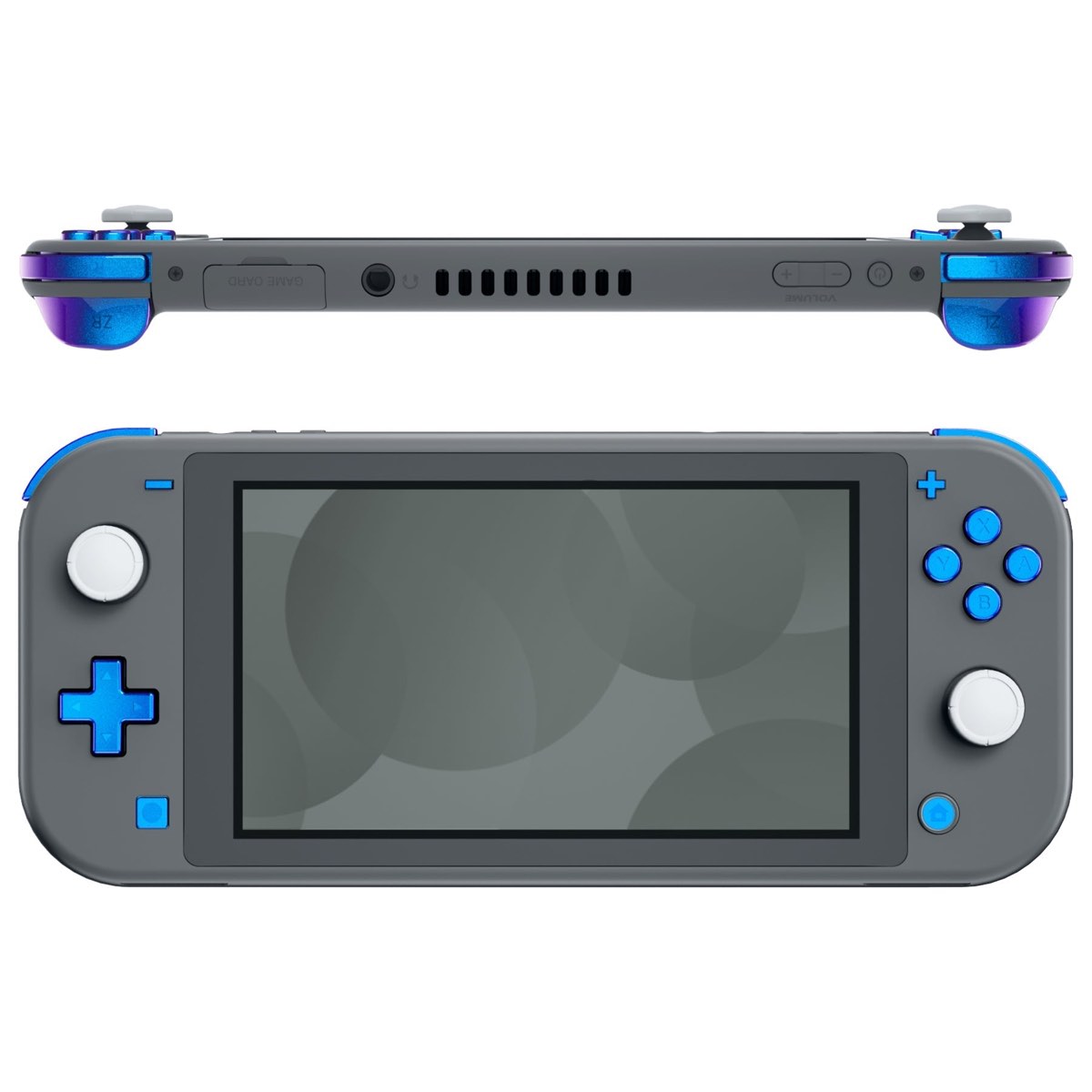 Switch Lite Buttons Chameleon Purple Blue