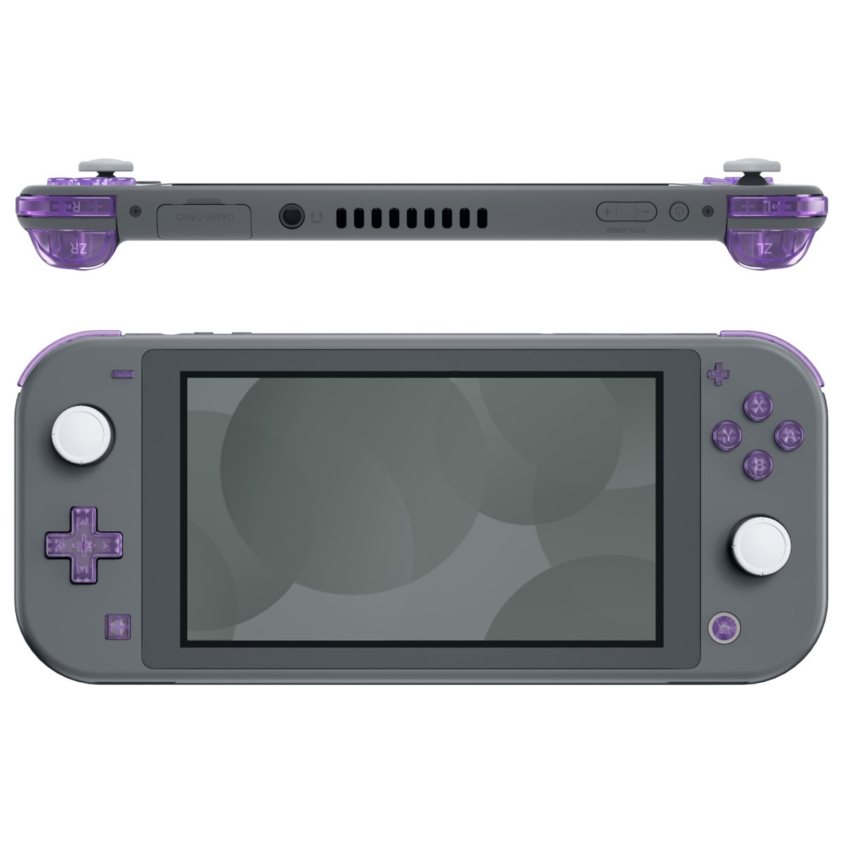 Switch Lite Buttons Clear Atomic Purple