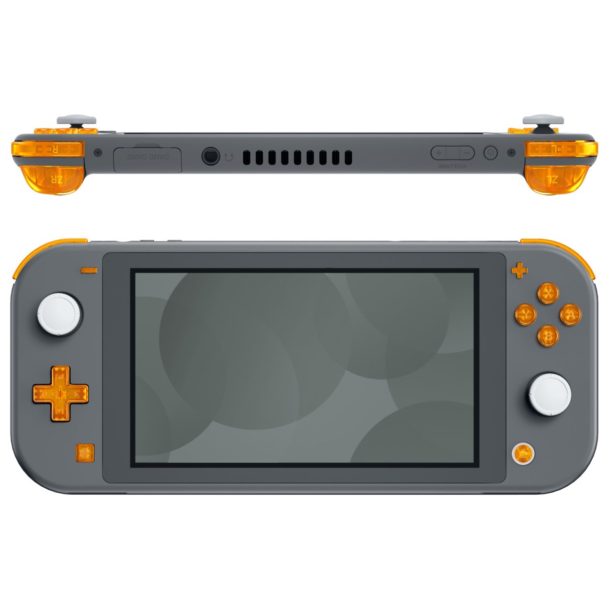 Switch Lite Buttons Clear Orange