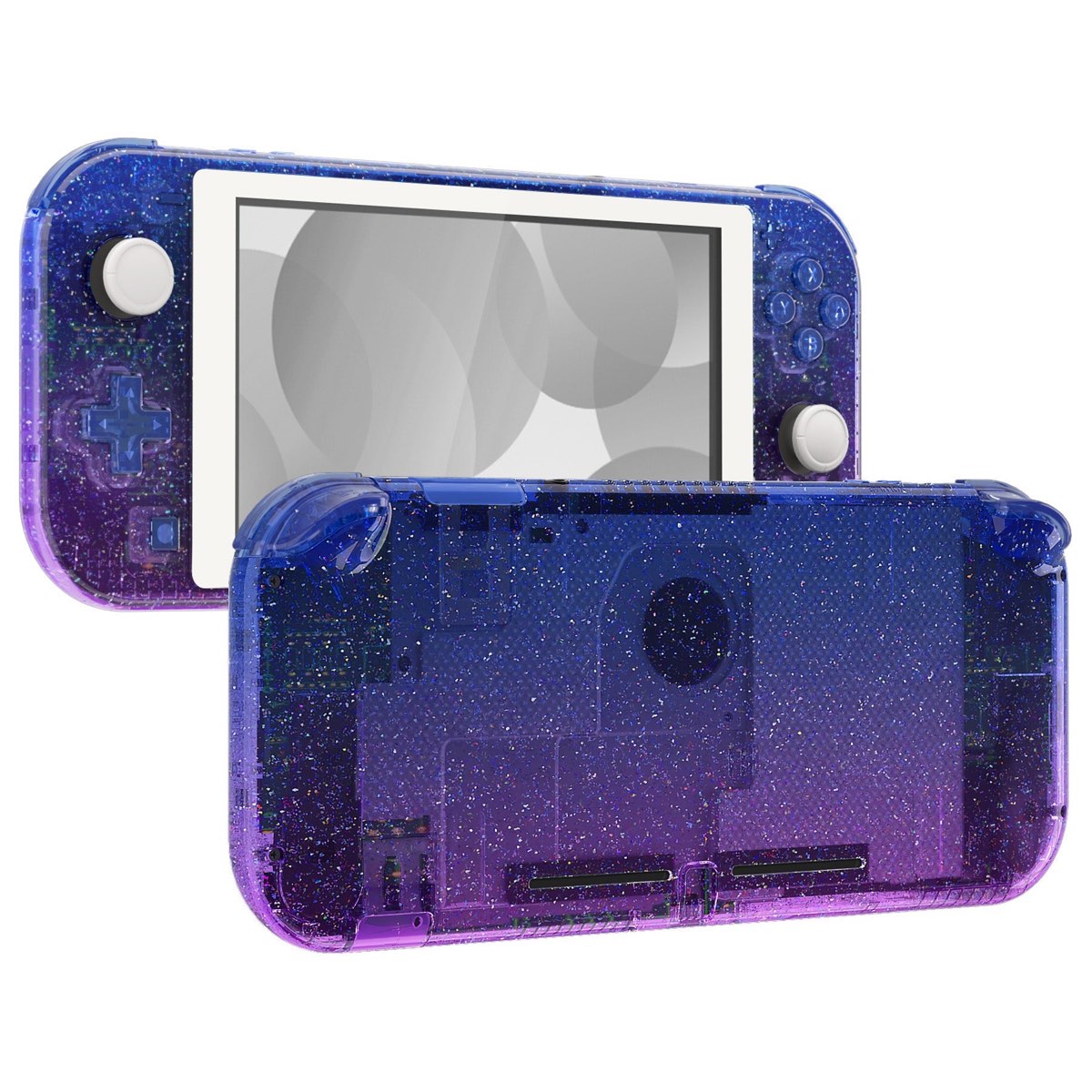 Switch Lite Full Shell Glitter Gradient Translucent Bluebell