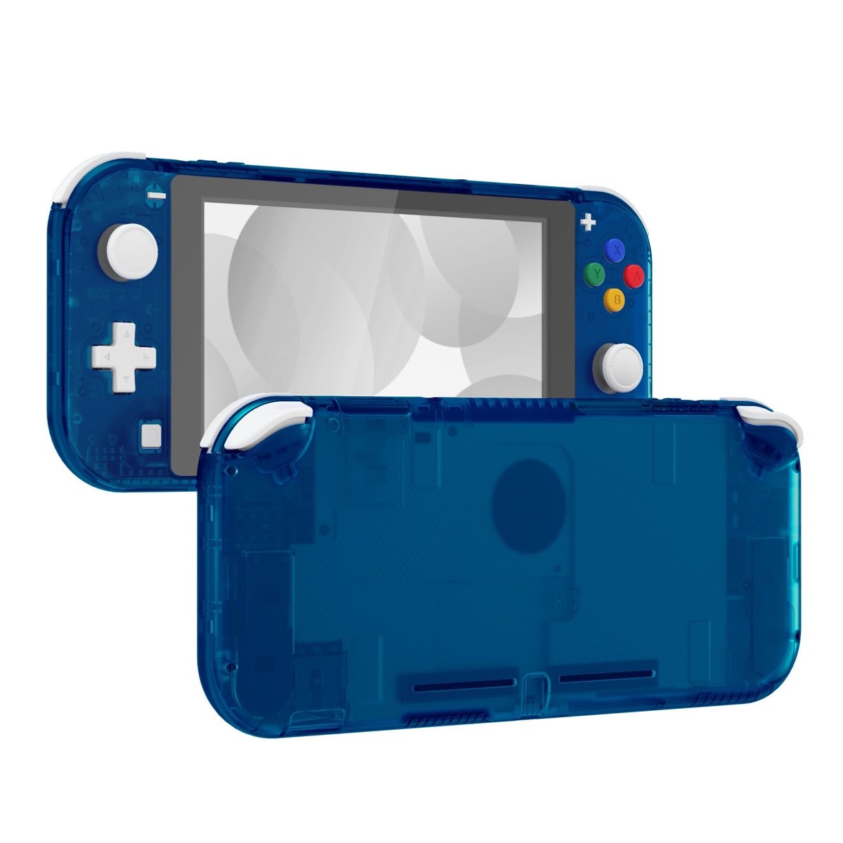 Switch Lite Full Shell Transparent Clear Blue