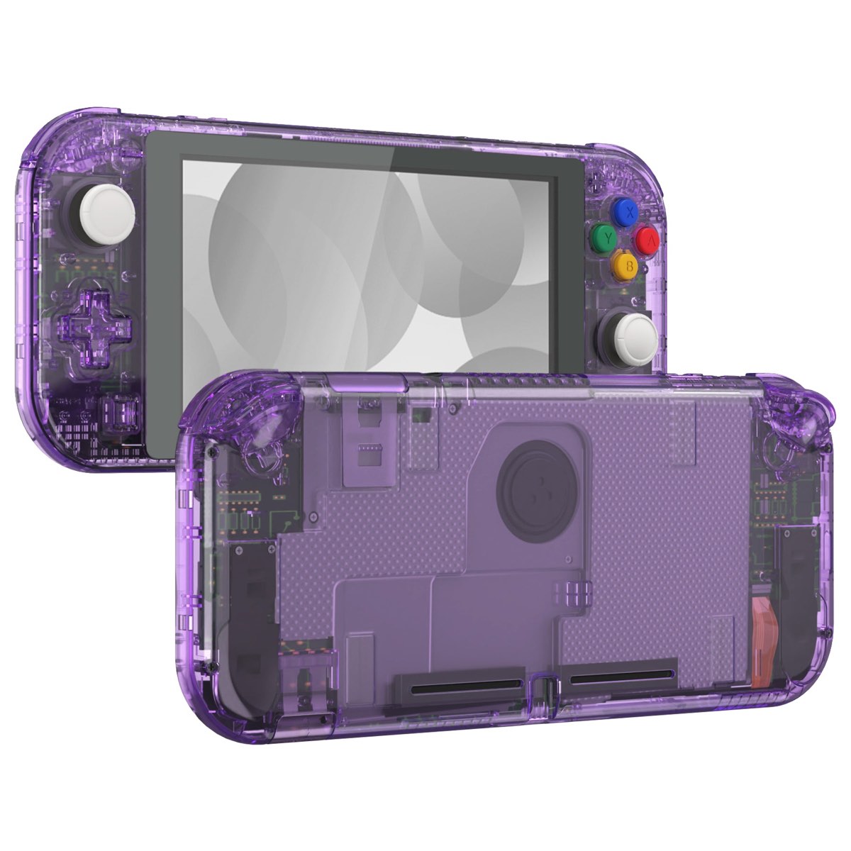 Switch Lite Full Shell Crystal Clear Atomic Purple